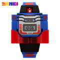 SKMEI Heißer Verkauf 1095 Kinder LCD Digitaluhr Kinder Cartoon Roboter Spielzeug Jungen Sport Armbanduhren